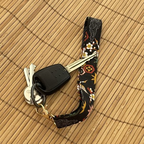 Porte-clés lanière héron japonais