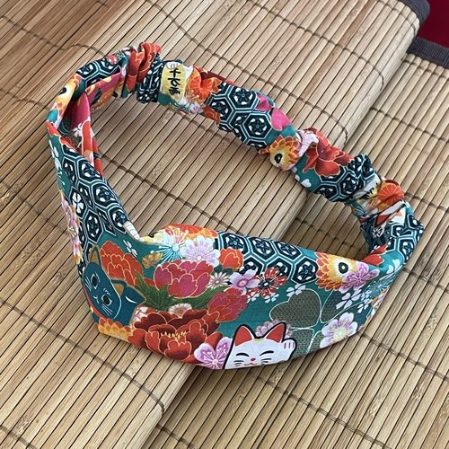 Bandeau pour cheveux petit chat japonais