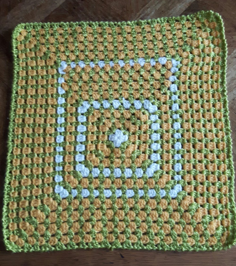 Couverture Crochet Landeau Poupee Baigneur Bebe Reborn Verte Jaune Blanc Un Grand Marche