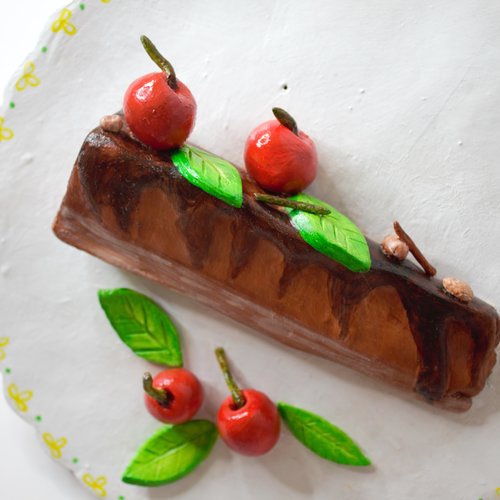 Part de gâteau au chocolat