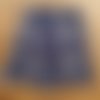Tissu wax (par unités de 50 cm) - grands disques bleus - 100% coton - tissu africain