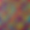Tissu wax (par unités de 50 cm) - feuilles multicolores - 100% coton - tissu africain