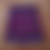 Tissu wax (par unités de 50 cm) - petits disques blancs fond violet - 100% coton - tissu africain