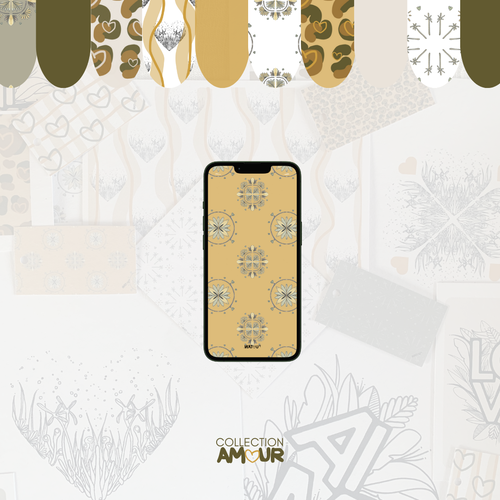 Wallpaper azulejos jaune