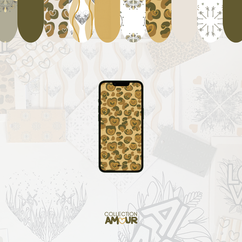Wallpaper leopard jaune