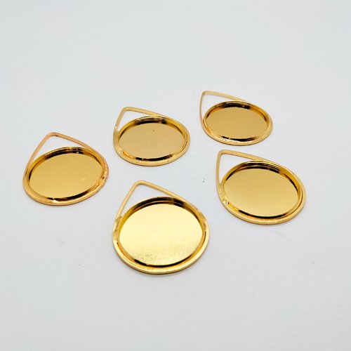 16 pendentifs gouttes dorées