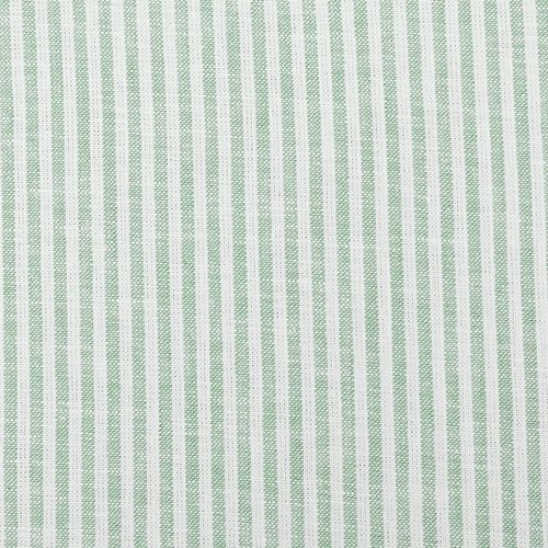 Tissu, lin rayures, habillement - décoration, 160g/m2, vert anglais, draps, souple