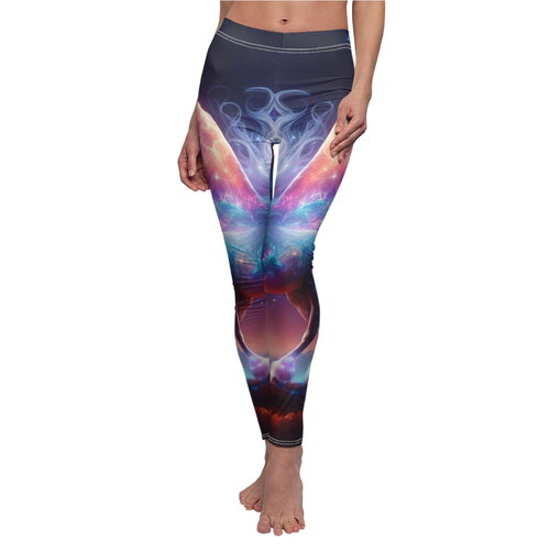 Leggings galaxie licorne, leggings veloutés cosmiques mythologiques