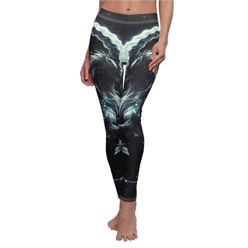 Leggings astrologie des signes du zodiaque capricorne, leggings imprimés veloutés cosmique
