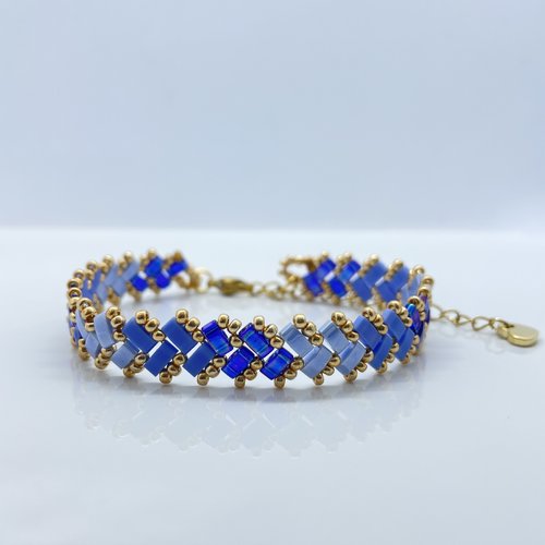 Bracelet mina - trio de bleu