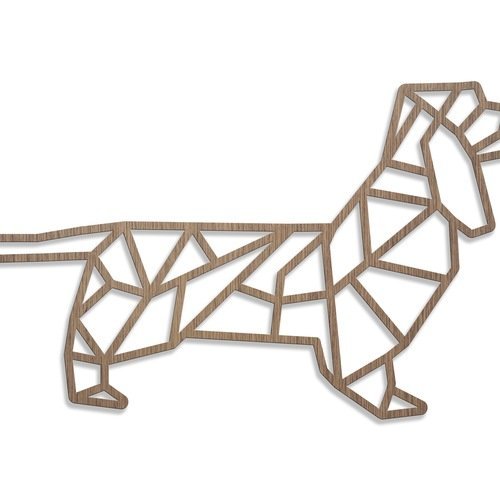 Chat Origami Decoupe Laser Bois Taille B Un Grand Marche