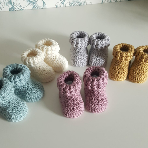 Chaussons en laine pour bébé 0/1 mois
