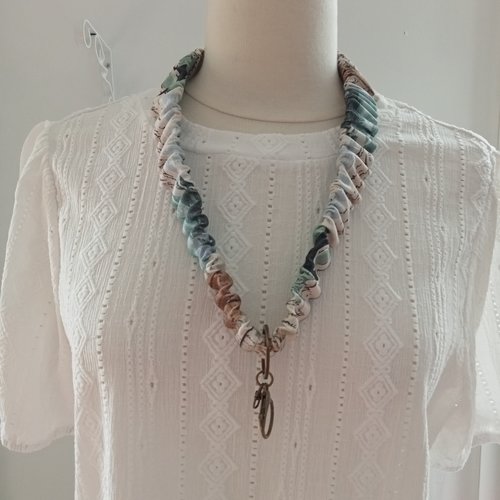 Porte-clé chouchou "mer"