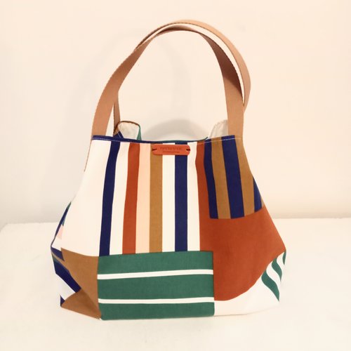 Sac fourre-tout à rayures