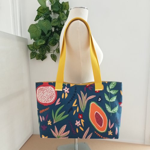 Sac cabas multicolore