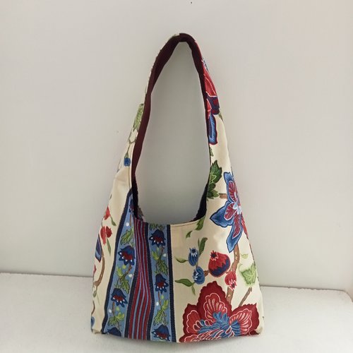 Sac hobo multicolore