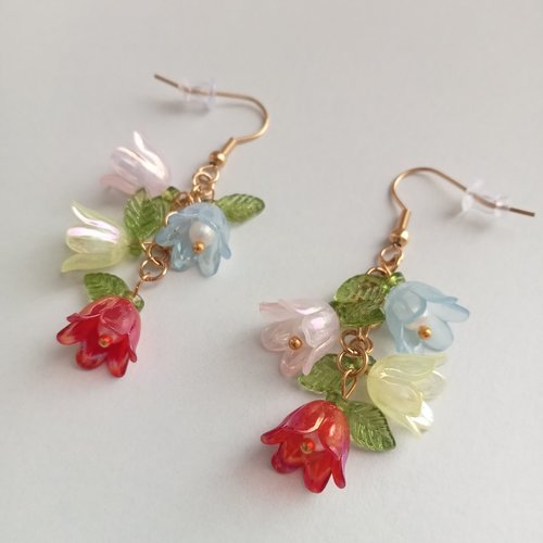Boucles d'oreilles fleurs