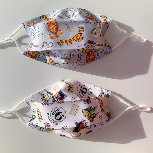 Lot de 2 masques harry potter (adulte et enfant)