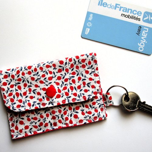 Porte cartes/porte clefs liberty