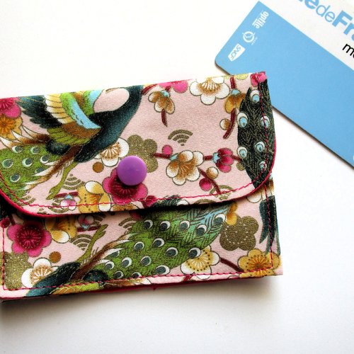 Porte cartes paons
