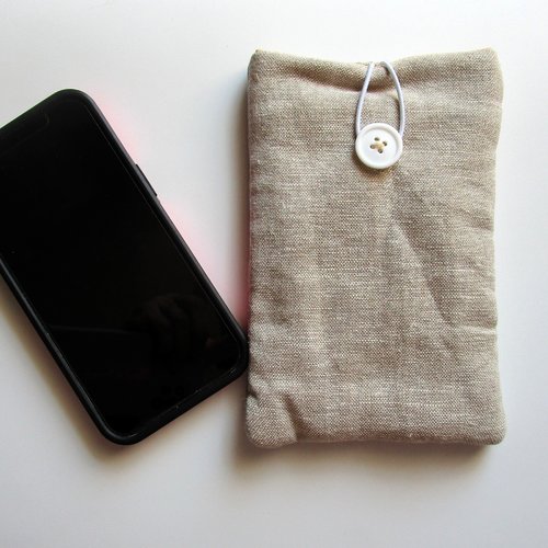 Etui pour téléphone portable lin
