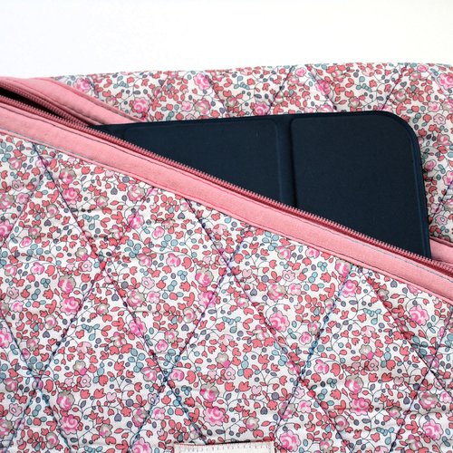 Housse ipad ou livres liberty matelassée