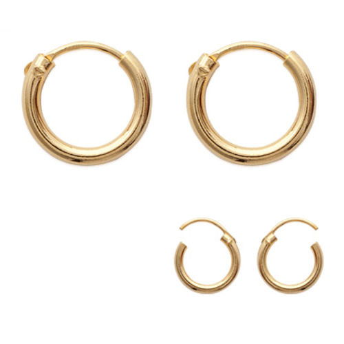 Boucles d/'oreilles Créoles Plaqué Or 18 carats
