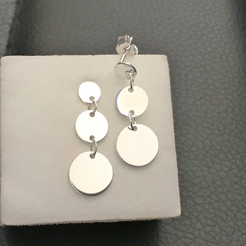 Boucles d'oreilles pampilles en argent 925/000