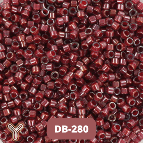 Miyuki delica 11/0 rouge, rose, canneberge db0280 5g