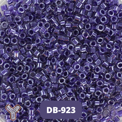 Miyuki delica 11/0 cristal doublé d'améthyste étincelant db0923 5g