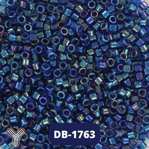 Miyuki delica 11/0 cobalt doublé émeraude db1763 5g