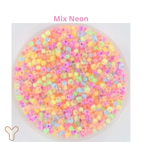Miyuki rocaille 11/0 10g mix perles neon