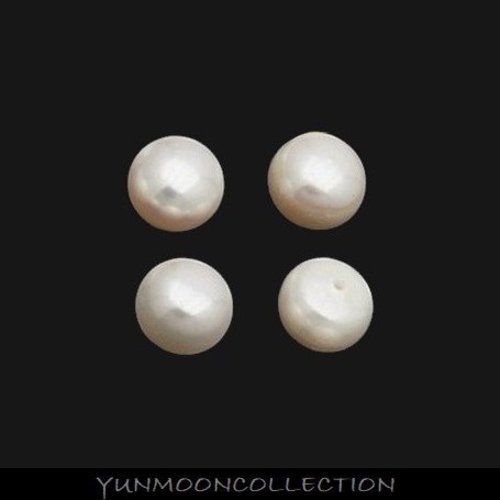 Sp-43/perles d'eau douce crème en boutons