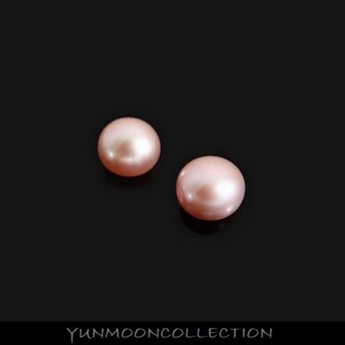 Sp-54/2x perles d'eau douce rose en boutons