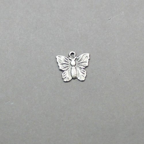 Breloque petite papillon en métal 5 pièces