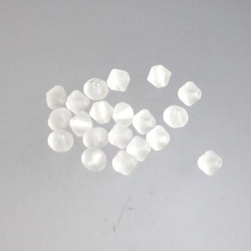 Perle toupie en cristal t 4 cristal mat 60 perles