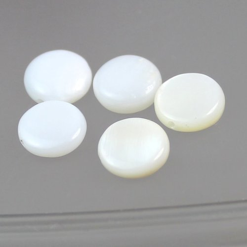 Nacre - pastille  7-8 mm lot de 20