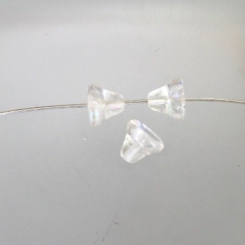 Perle en forme de cloche transparent ab(4)