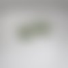 2 perle ronde facettée transparente reflet vert 14 mm