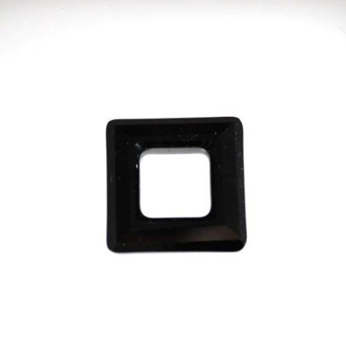 Carré cristal 14 mm noir