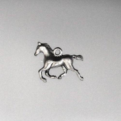Pendentif le cheval en métal 20 x 17 mm