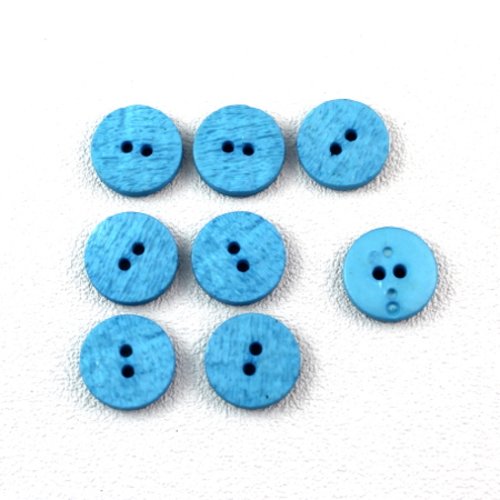 8 boutons synthétique 15 mm