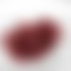 Rocaille tube 7 mm rouge foncé transparent 10 gr