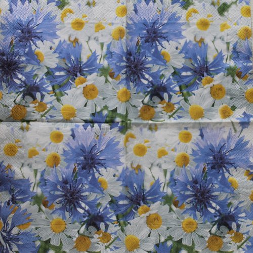 Serviette papier fleurs n°5 s33 x 33 cm
