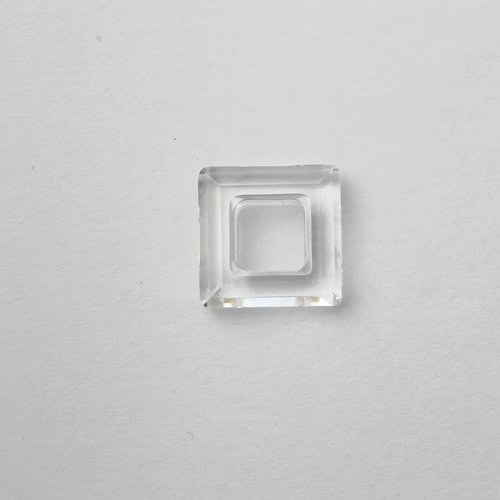 Carré cristal 14 x 14 mm couleur cristal transparente