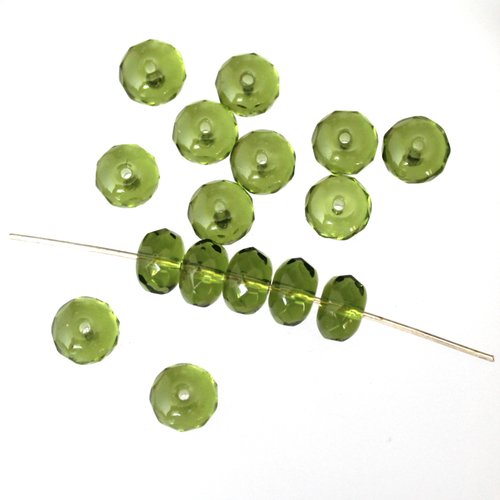 26 potirons - donuts vert  8 x 5 mm