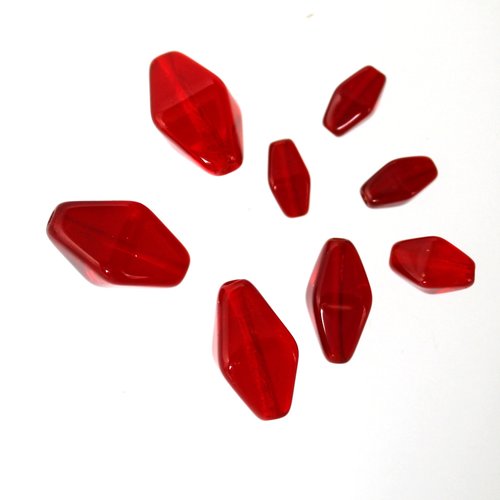 Assortiment pyramide double rouge 8 perles