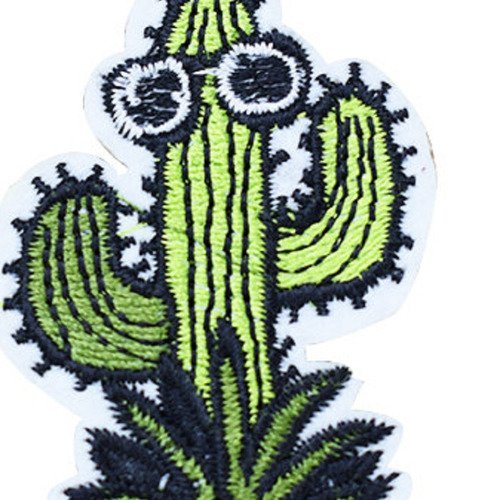 Applique thermocollant : cactus 6*4cm (01)