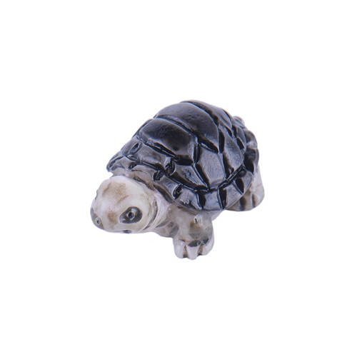 Miniature en resine : tortue grise 2cm 