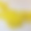 Applique tissu thermocollant : fleur jaune 210*120mm 